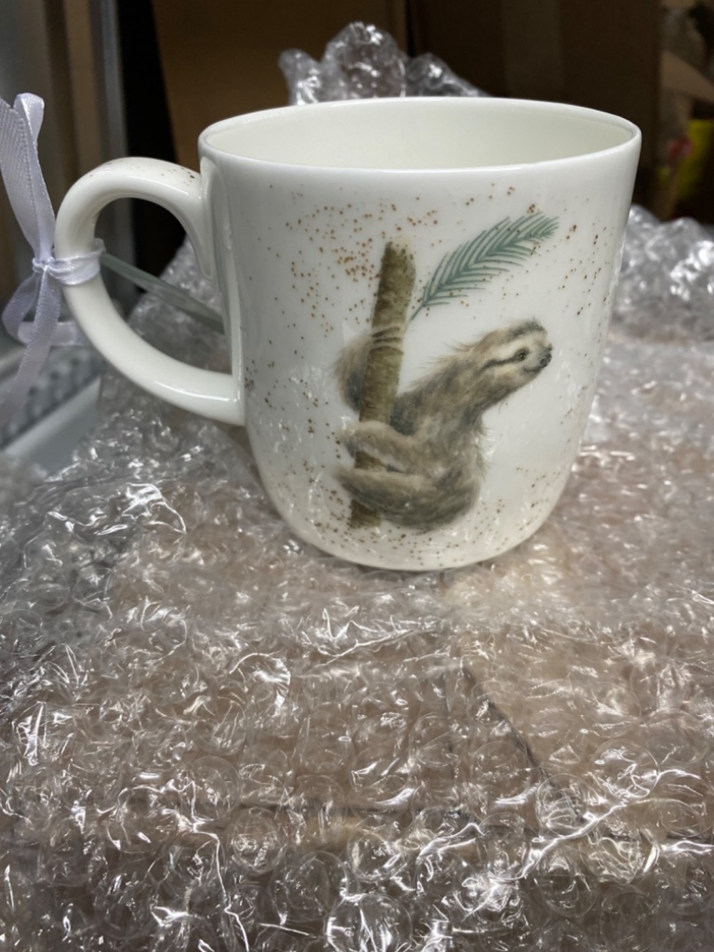 Royal Worcester Wrendale Sloth Mug “Hanging Around” NEW 14oz Gift